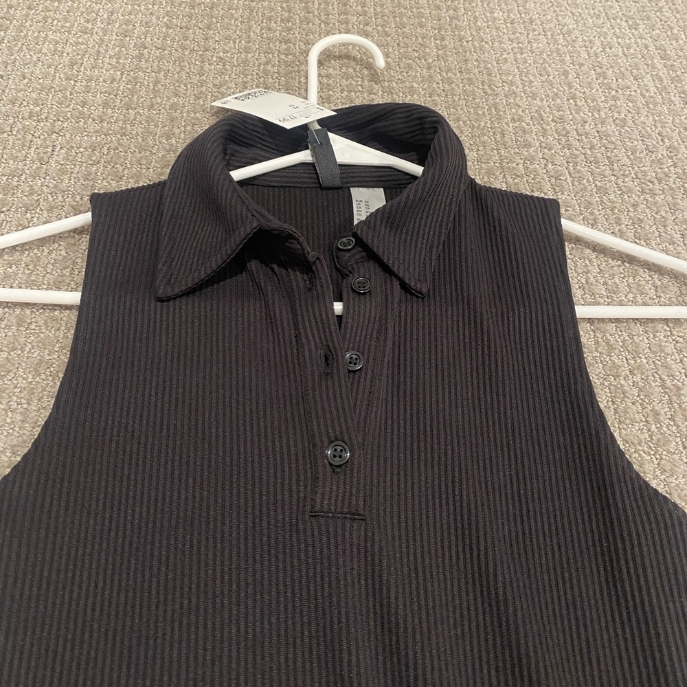 Button up collared mini dress🖤